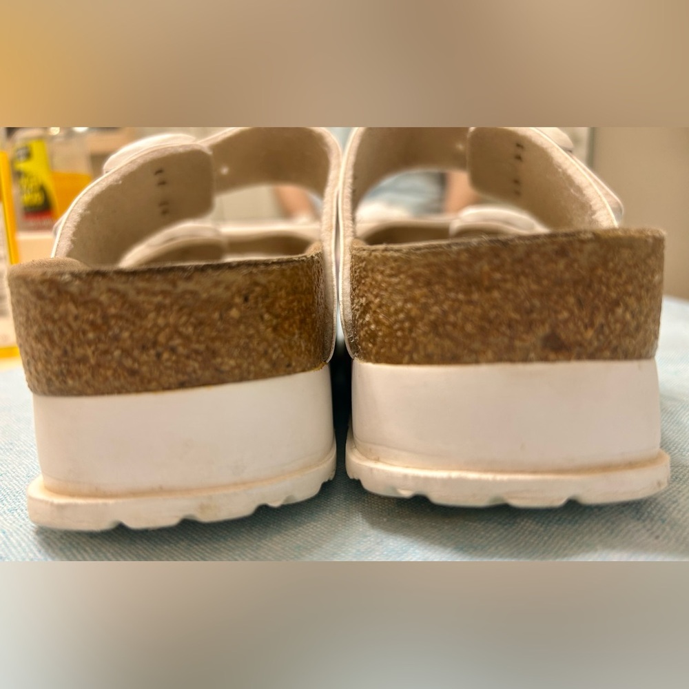 Birkenstock Papillio Arizona Platform Sandals in White, 38 - Picture 9 of 9